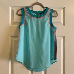 Sleeveless Blouse with Zipper Detail